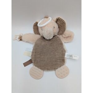 Dream Gro Tan Elephant Lovey 11  Inch Clip On Crinkle 2024 Stuffed Animal Toy